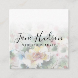 Visita Cuadrada Tarjeta de presentación editable minimalista simpl