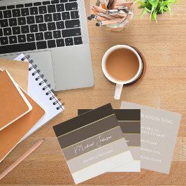 Visita Cuadrada Tarjeta de presentación elegante personalizada con