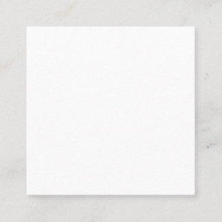 Visita Cuadrada Tarjeta de presentación en blanco de 2,5" x 2,5"