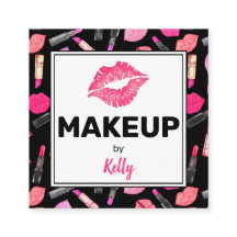 Tarjeta de presentación Glam Square para artistas 