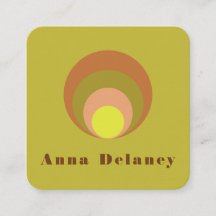 Tarjeta de presentación inspirada en el retro