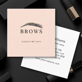 Visita Cuadrada Tarjeta de presentación minimo elegante