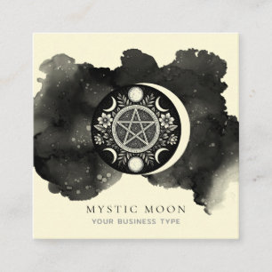 Visita Cuadrada Tarjeta de presentación mística celestial para Lun