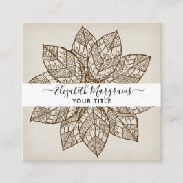 Visita Cuadrada Tarjeta de presentación moderna de la firma Mandal