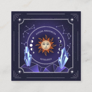 Visita Cuadrada Tarjeta de presentación Mystic Sun