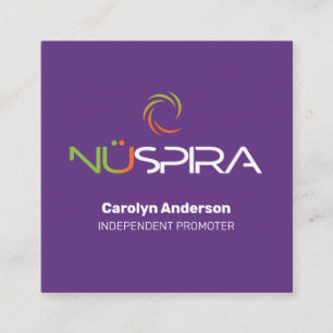 Visita Cuadrada Tarjeta de presentación NuSpira Purple