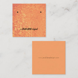 Visita Cuadrada Tarjeta de presentación para aretes de Ágata Ámbar