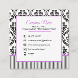 Visita Cuadrada Tarjeta de presentación para los organizadores de 