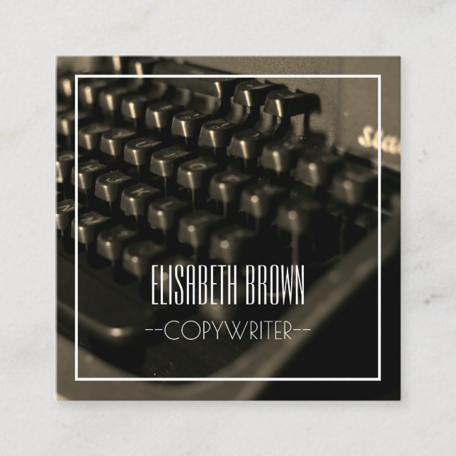 Visita Cuadrada Tarjeta de presentación personalizada de la máquin (Anverso)