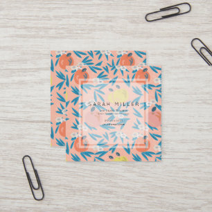 Visita Cuadrada Tarjeta de presentación Sq para profesores de patr