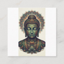 Visita Cuadrada Tarjeta de presentaciónArte de Buddha Dhamma Pacíf