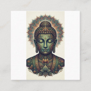Visita Cuadrada Tarjeta de presentaciónArte de Buddha Dhamma Pacíf