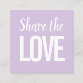 Visita Cuadrada Tarjeta de referencia minimalista en tonos pastel 