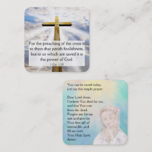 Visita Cuadrada Tarjeta de tracto de gospel