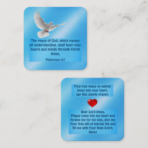 Visita Cuadrada Tarjeta de tracto de gospel