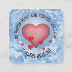 Visita Cuadrada Tarjeta de tracto de gospel