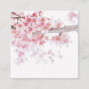 VISITA CUADRADA TARJETA DE VISITA: CHERRY BLOSSOMS