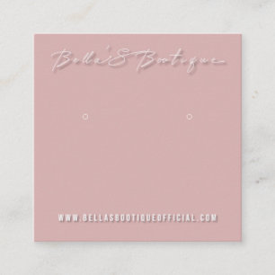 Visita Cuadrada Tarjeta de visualización Bellas Boutique Earrings