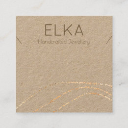 Visita Cuadrada Tarjeta de visualización de collar cuadrado de pun