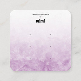 Visita Cuadrada Tarjeta de visualización de color de agua morado