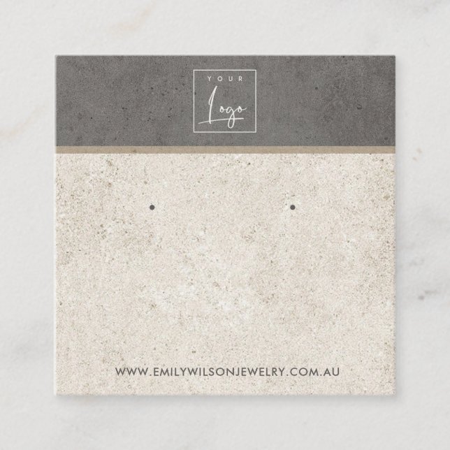 VISITA CUADRADA TARJETA DE VISUALIZACIÓN DE ESTUCHE DE ESTUDIO DE  (Anverso)