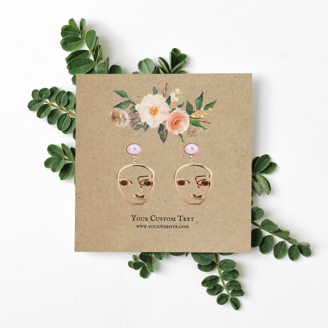 Visita Cuadrada Tarjeta de visualización de joyas de verano ・ Flor (Subido por el creador)