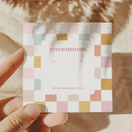 Visita Cuadrada Tarjeta de visualización de la conexión por cobrar