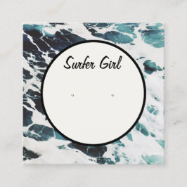 Visita Cuadrada Tarjeta de visualización de la inclinación costera