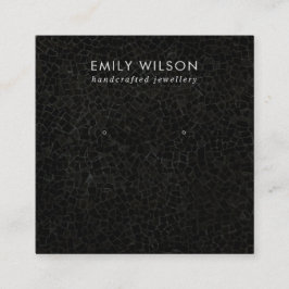 VISITA CUADRADA TARJETA DE VISUALIZACIÓN DE LA TEXTURA MOSAICA NEG