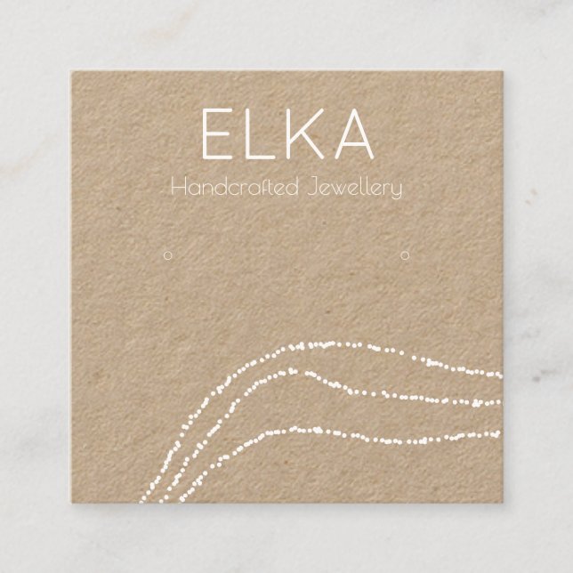 Visita Cuadrada Tarjeta de visualización de los bordes cuadrados d (Anverso)