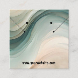 Visita Cuadrada Tarjeta de visualización de onzas de tierra