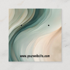 Visita Cuadrada Tarjeta de visualización de onzas de tierra