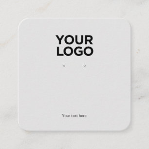 Visita Cuadrada Tarjeta de visualización Gris Squared de logotipo