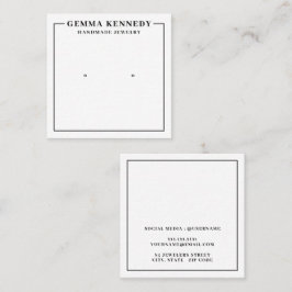 Visita Cuadrada Tarjeta de visualización moderna de los asientos b