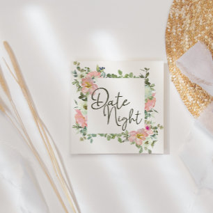Visita Cuadrada Tarjeta elegante floral de cáscara de huevo y rubo