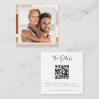 Tarjeta fotográfica de código QR del sitio web Bod