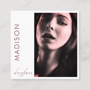 Visita Cuadrada Tarjeta profesional de fotografía moderna Minimali