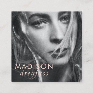 Visita Cuadrada Tarjeta profesional de fotografía moderna Minimali