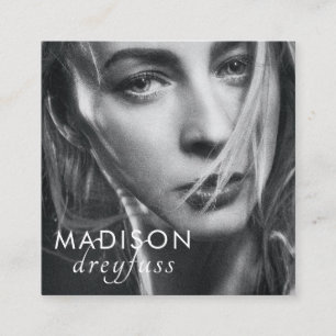 Visita Cuadrada Tarjeta profesional de fotografía moderna Minimali