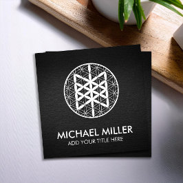 Visita Cuadrada Web de Wyrd en flor de vida Tarjeta de Negocios