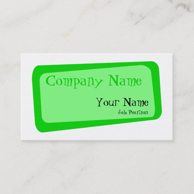 Visita Cuadrados recortados Tarjeta de presentación (Anverso)