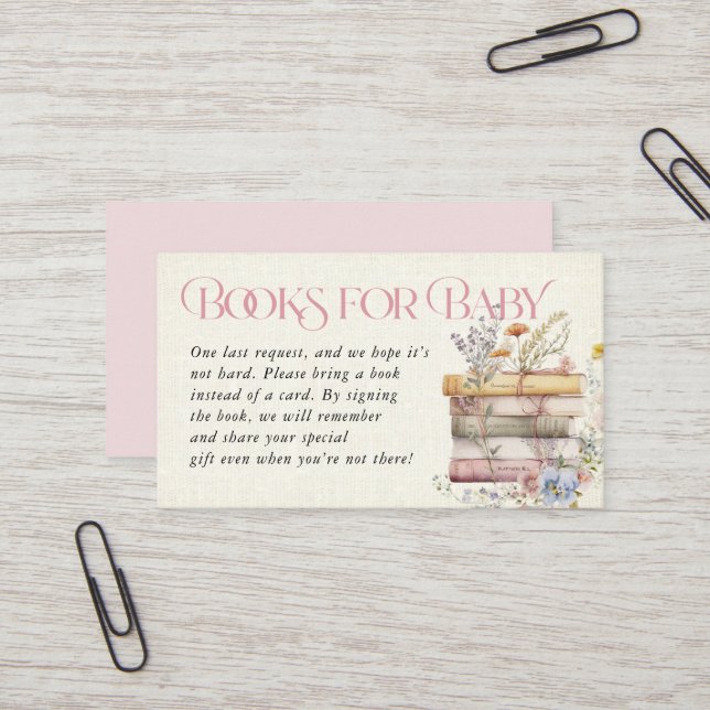 Visita Cuadros de acuarela floral para tarjeta de bebé (Anverso/Reverso In Situ)