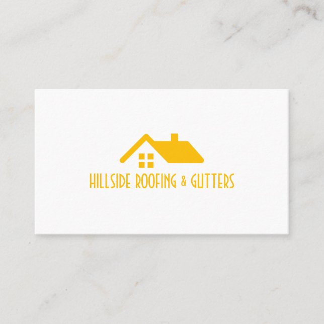 Visita Cuadros de techo Tarjeta de negocios de construcci (Anverso)