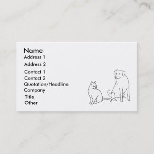 Visita Cuidado de mascotas, servicio de mascotas, tarjeta