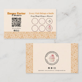 Visita Cupcake de Tarjeta de Fidelidad de Panadería Rústi