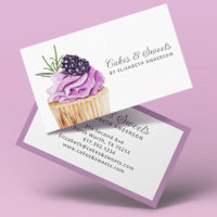 Cupcake Pastry Chef Bakery Tarjeta de negocios