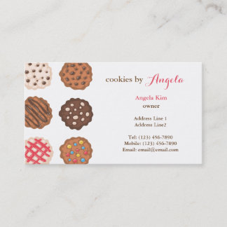 Visita Cuta Cookies Cookie Business Bakery - Tarjeta de p