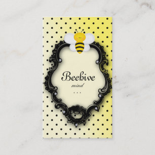 Visita Cute Bee tarjeta de presentación Polka Dot