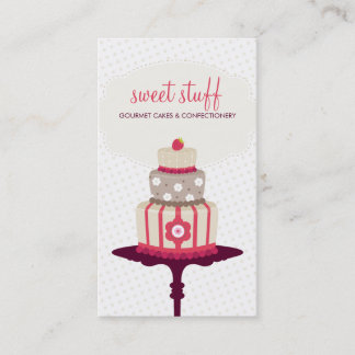 Visita CUTE TARJETA DE NEGOCIO pastel dulce panadería oro
