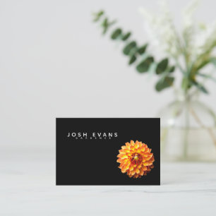 Visita Dahlia Floral Minimalista Reino Unido y tarjeta de